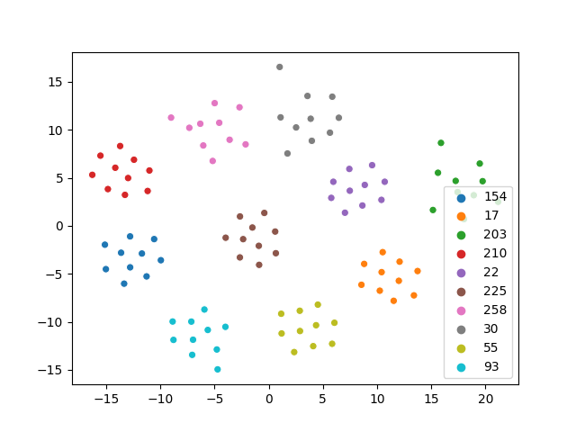 TSNE result