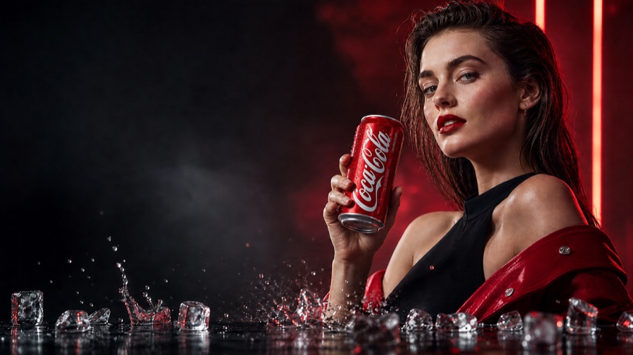 Beverage product ad concept