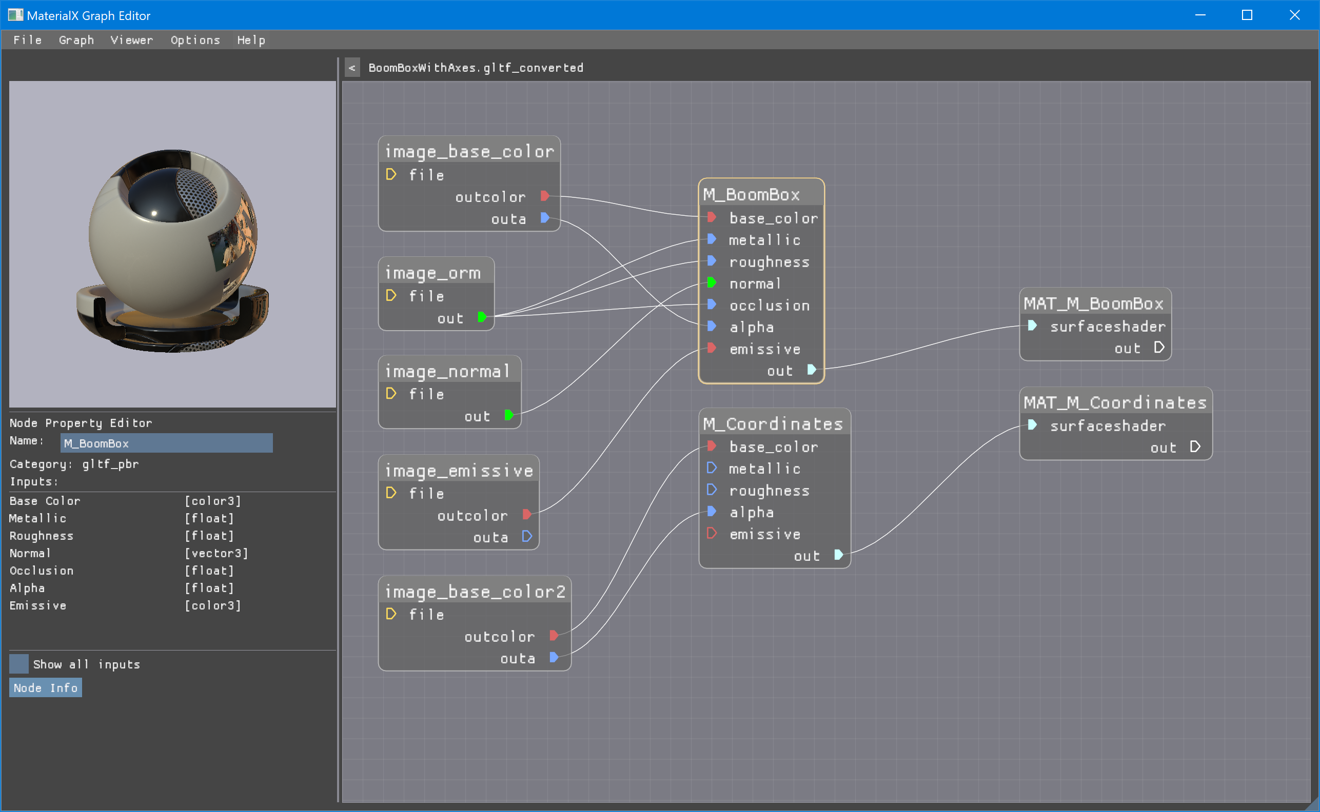 MaterialX Graph Editor Snapshot