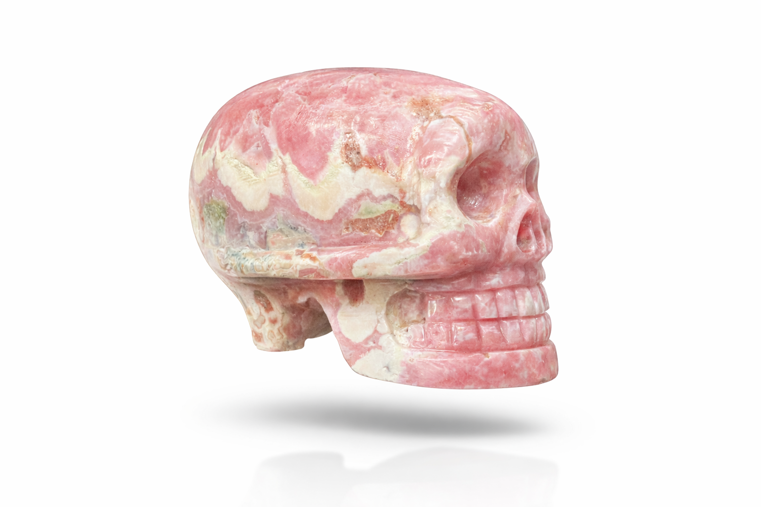 Rhodochrosite Skull