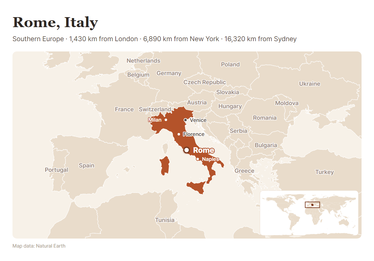 Map: where Rome is