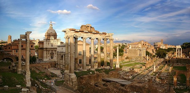 The Roman Forum seen from the Capitoline Hill