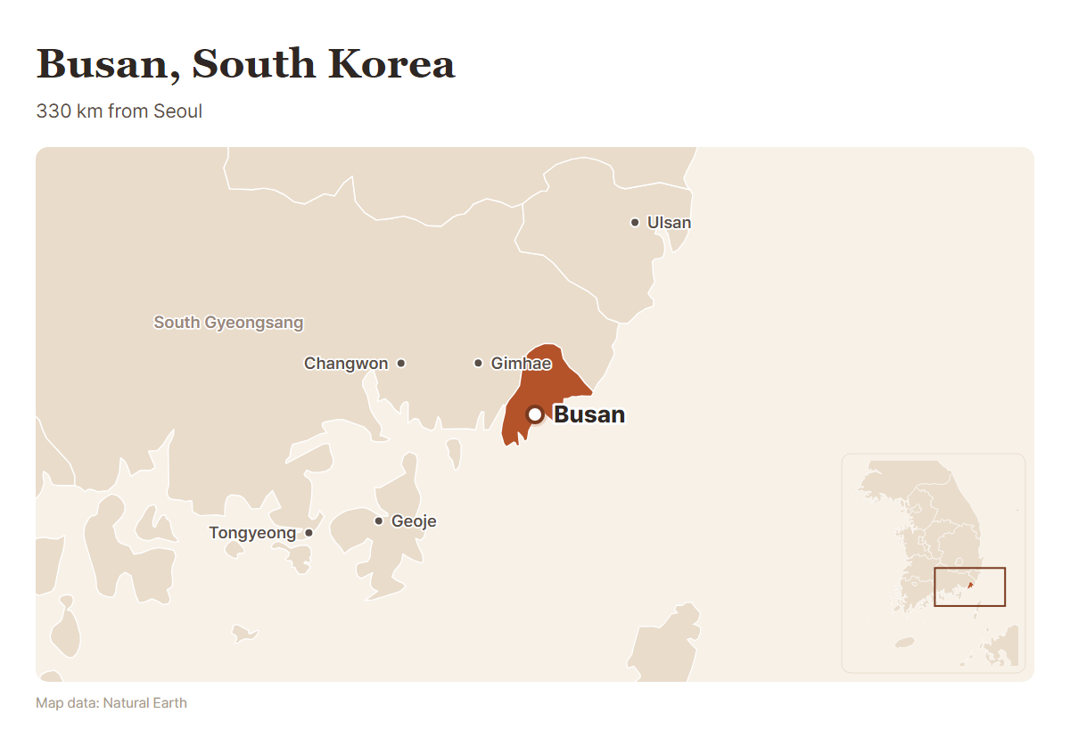 Map: where Busan is