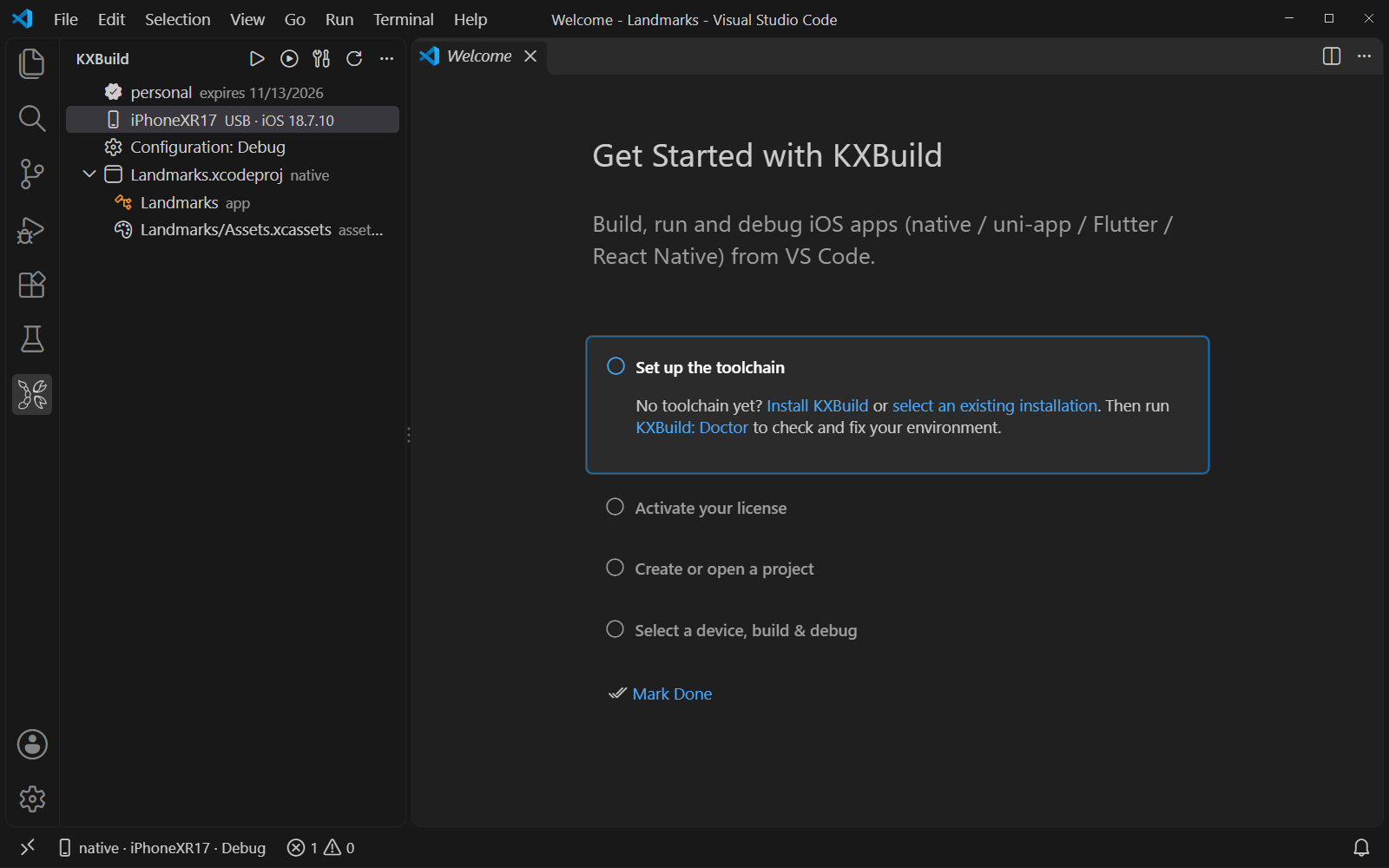 Get Started with KXBuild