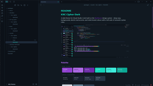 KXC Cipher Dark for Obsidian