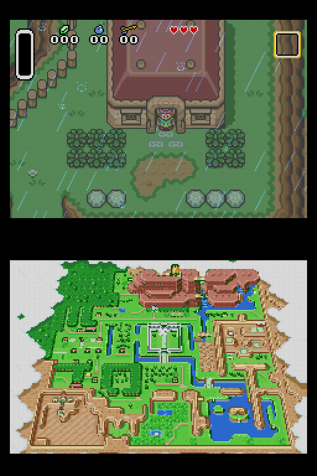 A Link to the Past with the world map