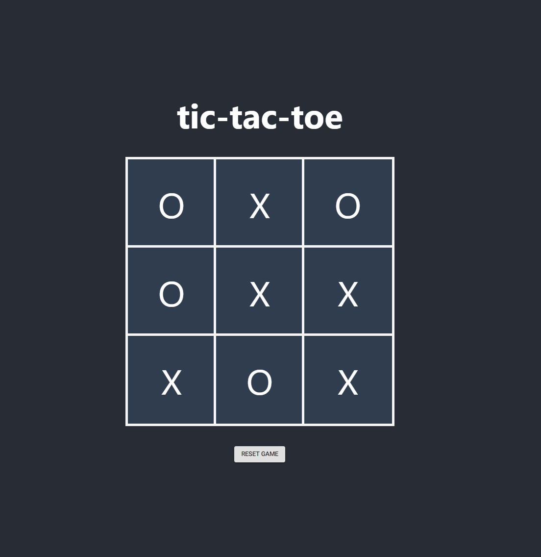 Tic-Tac-Toes – unpair