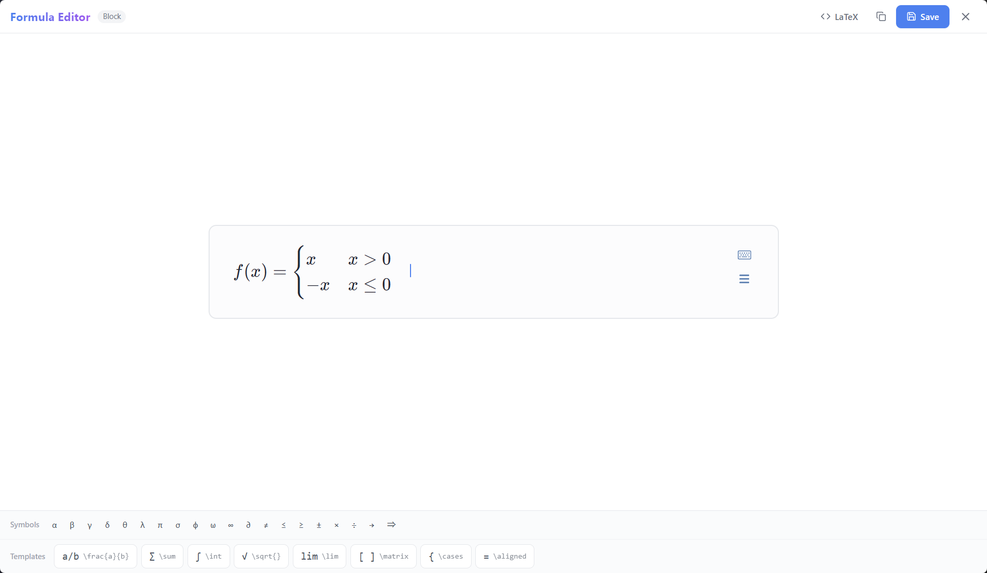 MarKing MathLive Formula Editor - Visual Math Editing