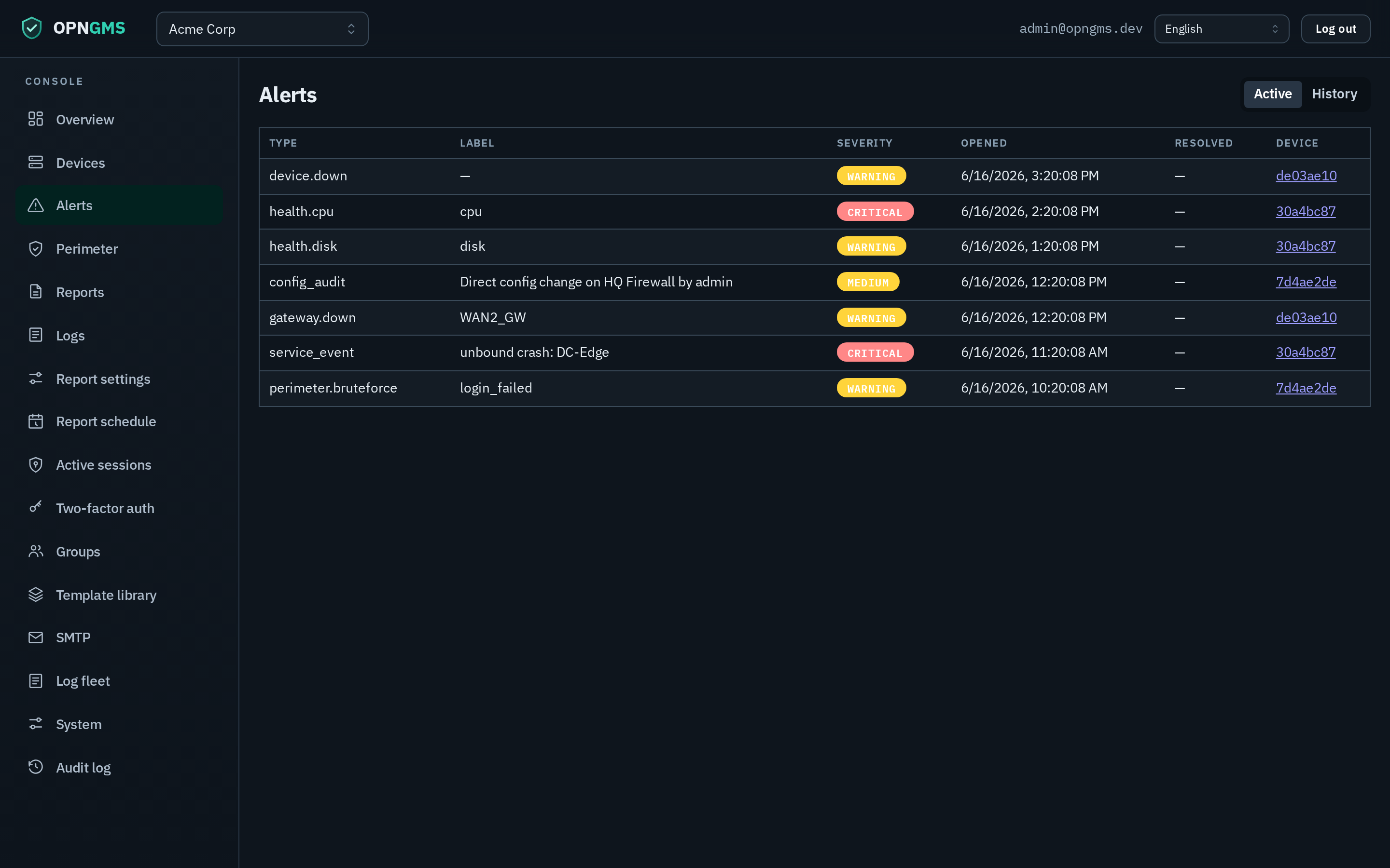 Alerts