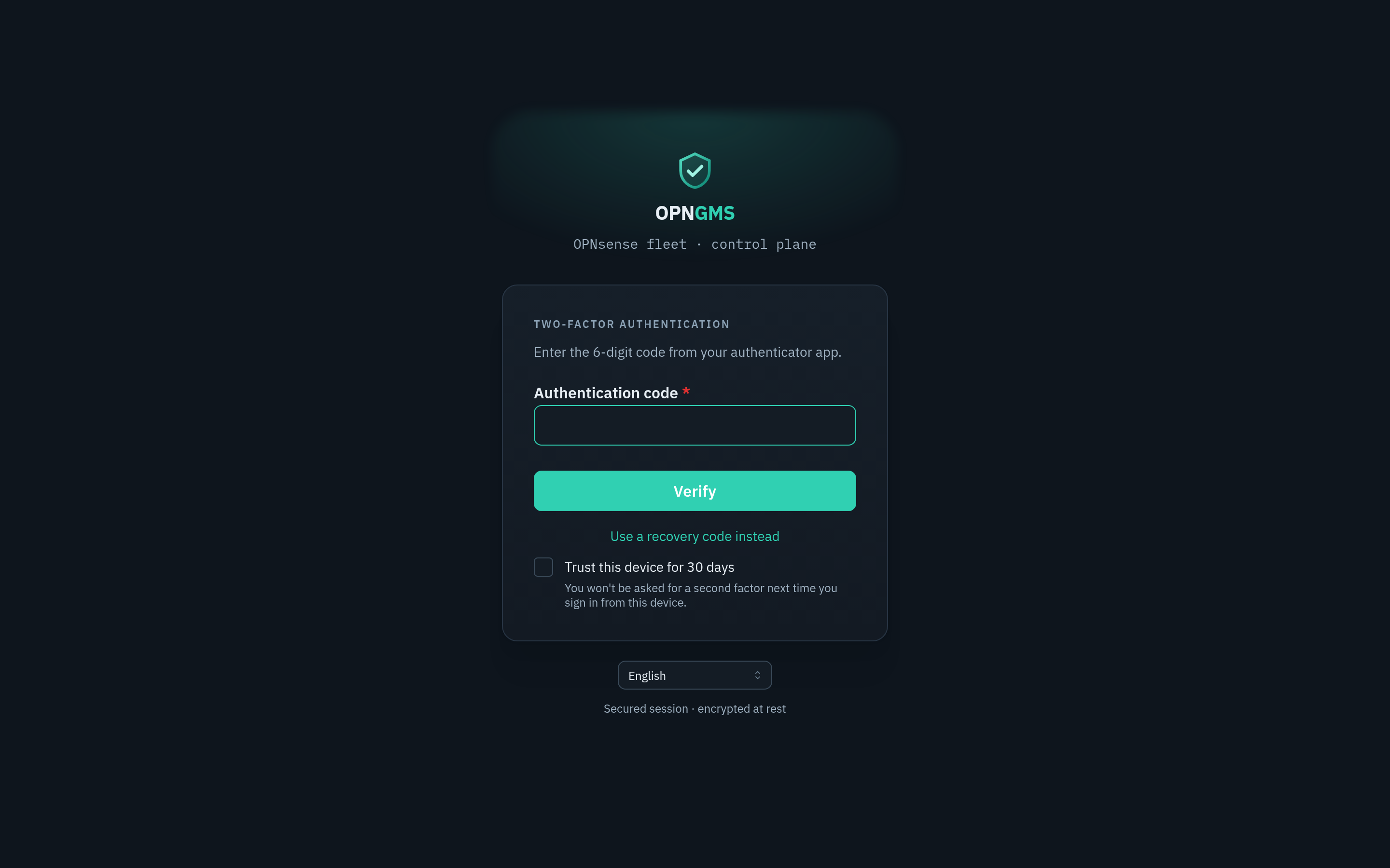 MFA login step