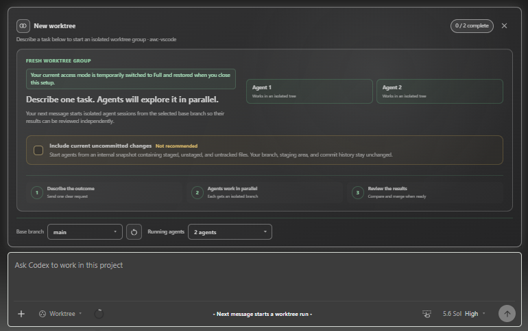 AWC worktree setup