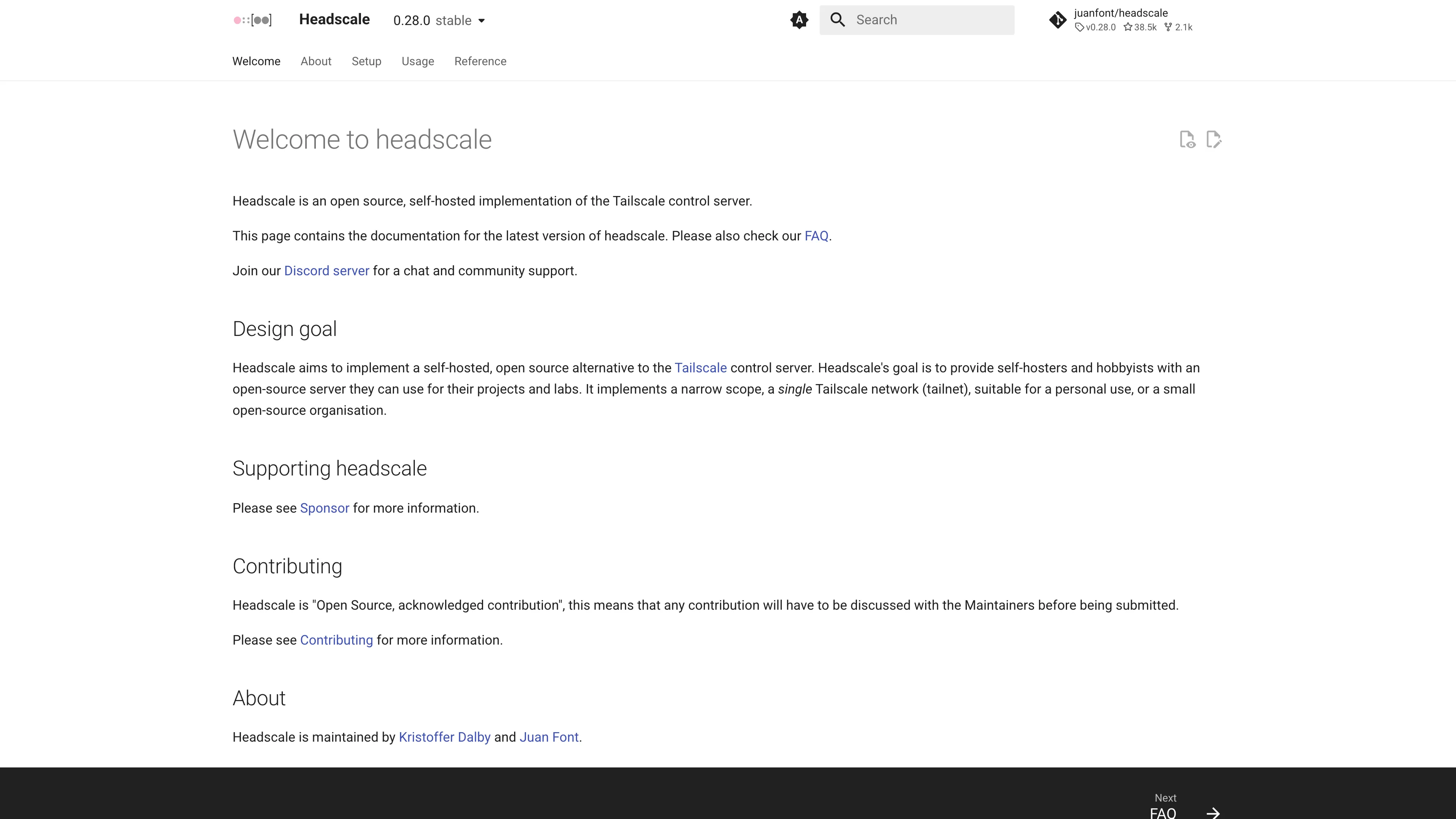 Headscale Screenshot