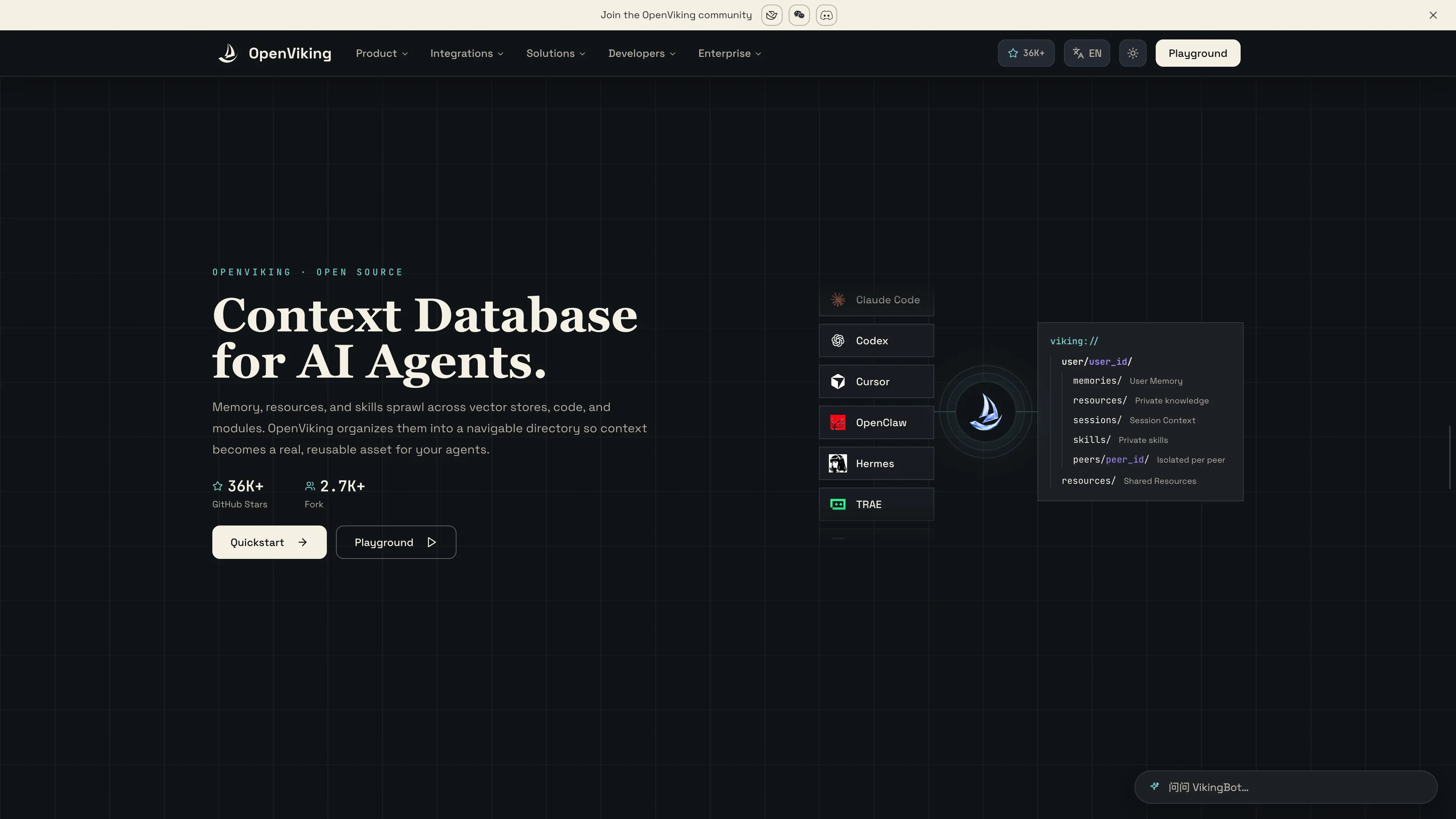 OpenViking website