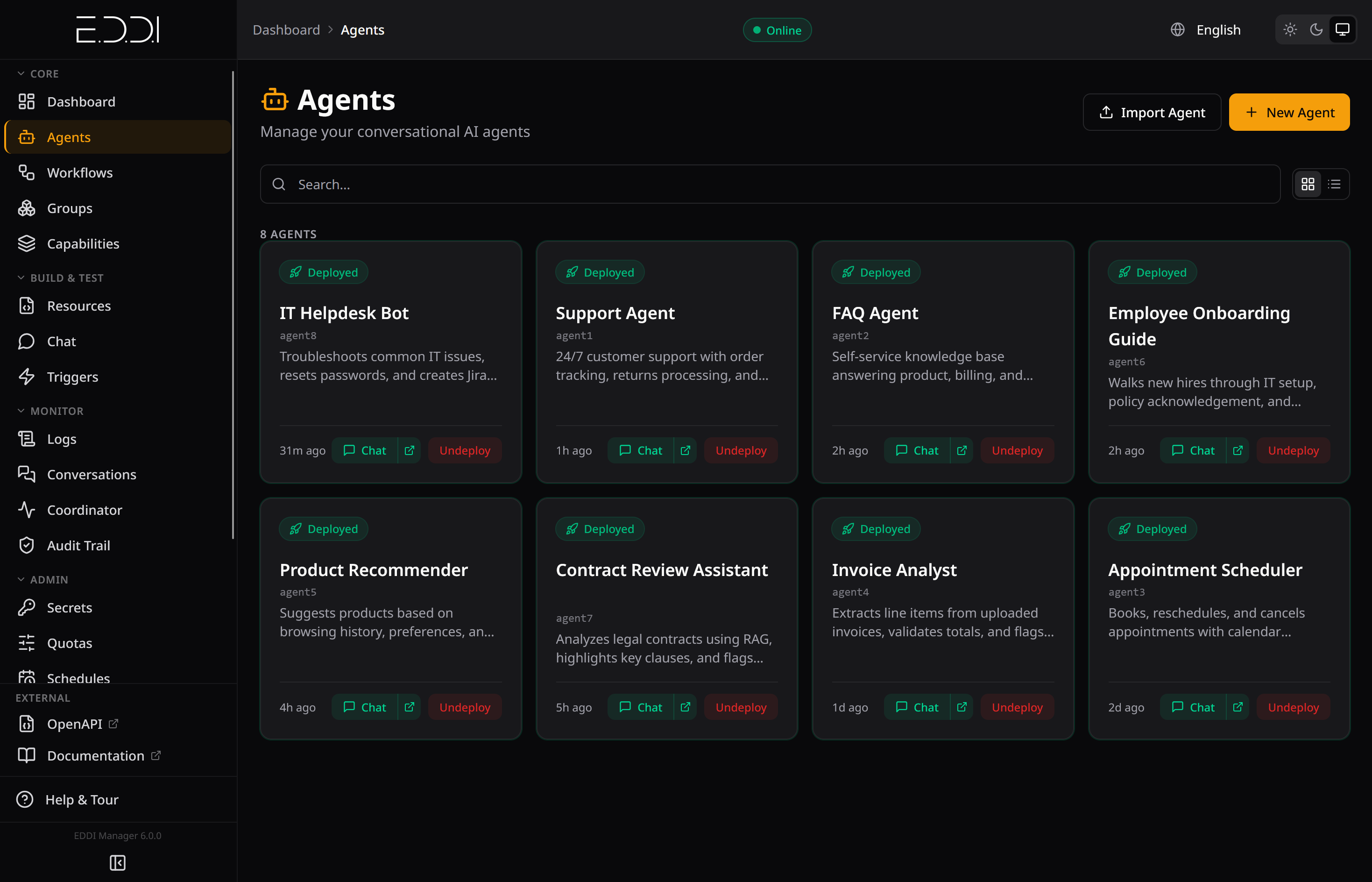 Agents List