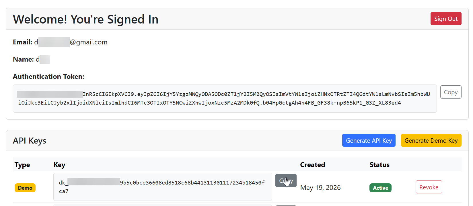 Get API Key