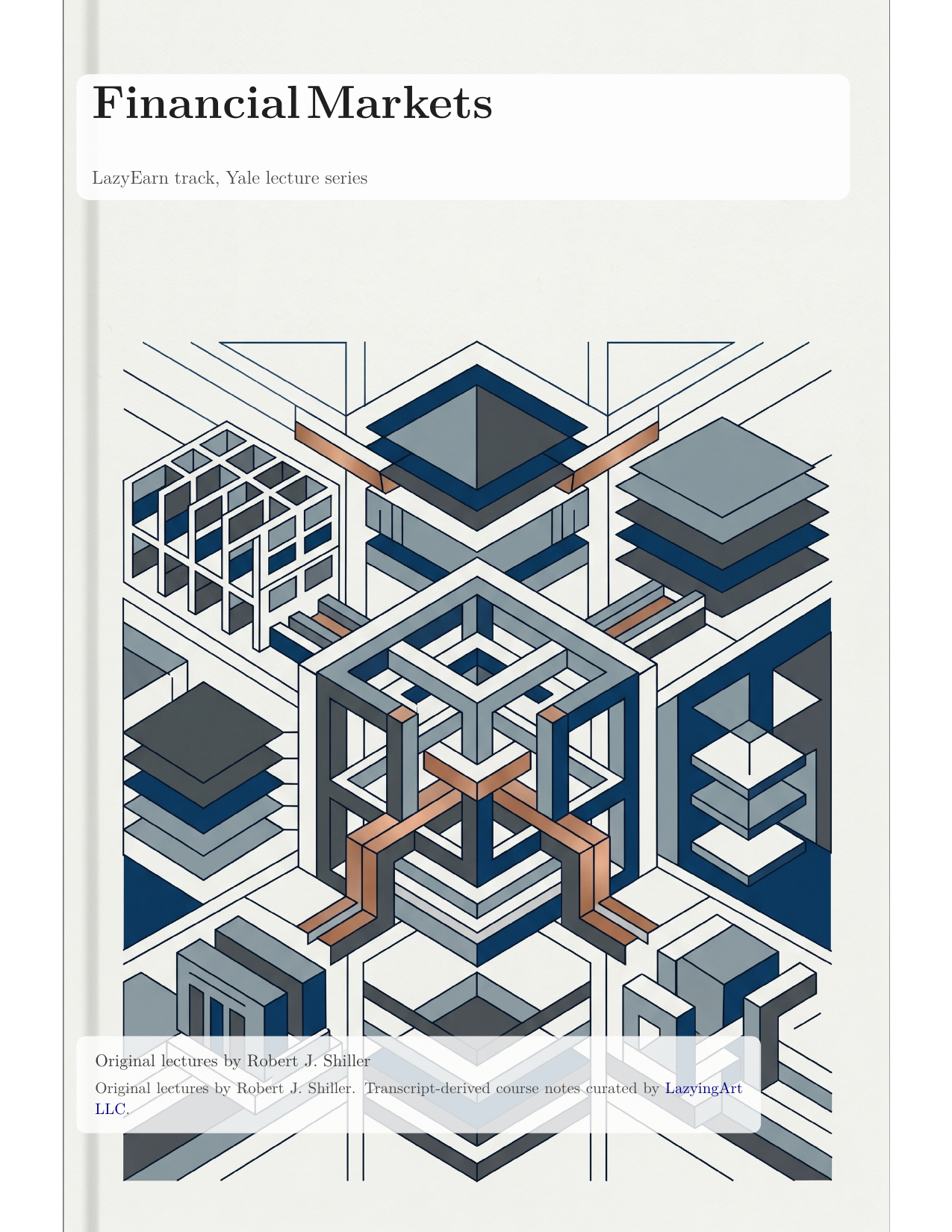 Yale Financial Markets notes cover