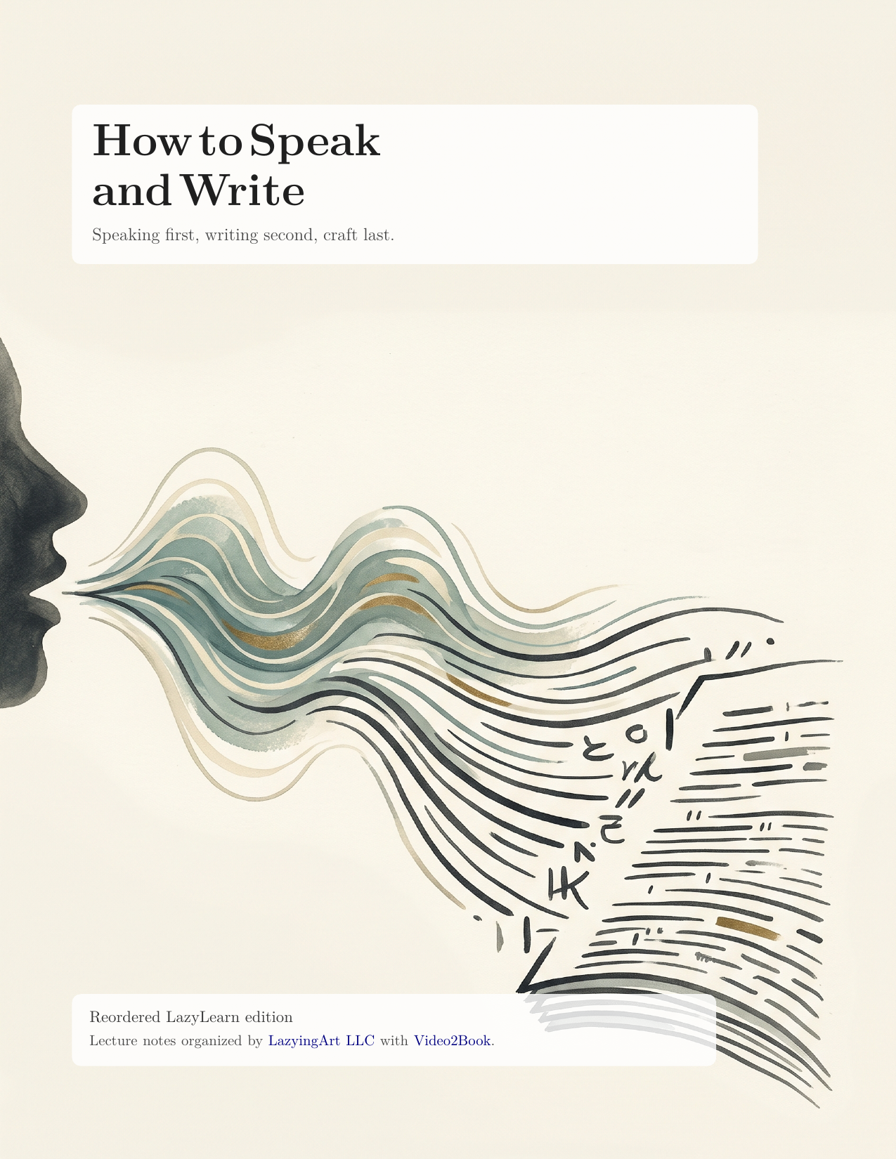 How to Speak and Write English cover