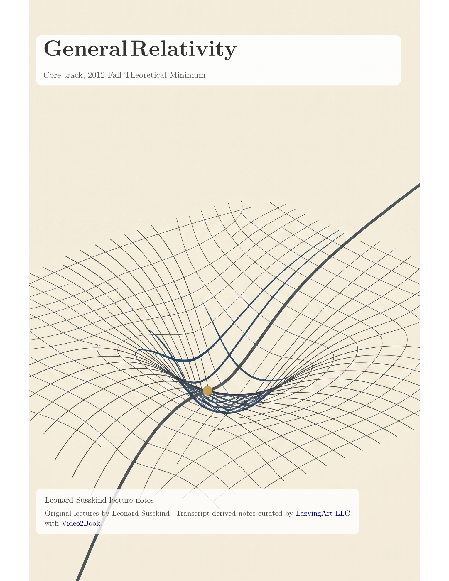 General Relativity Theoretical Minimum cover