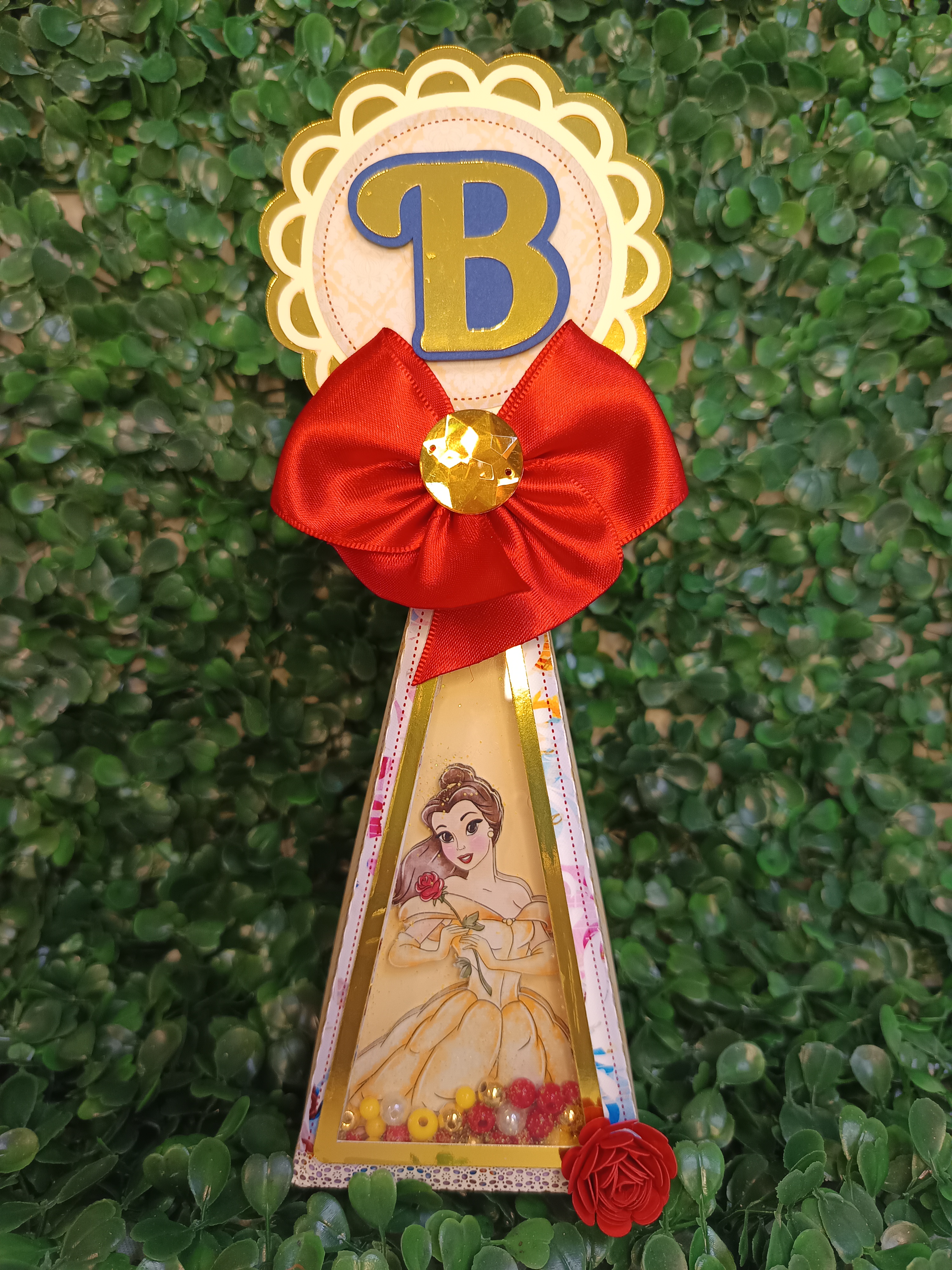 Caixa Pirâmide Shaker - A Bela e a Fera