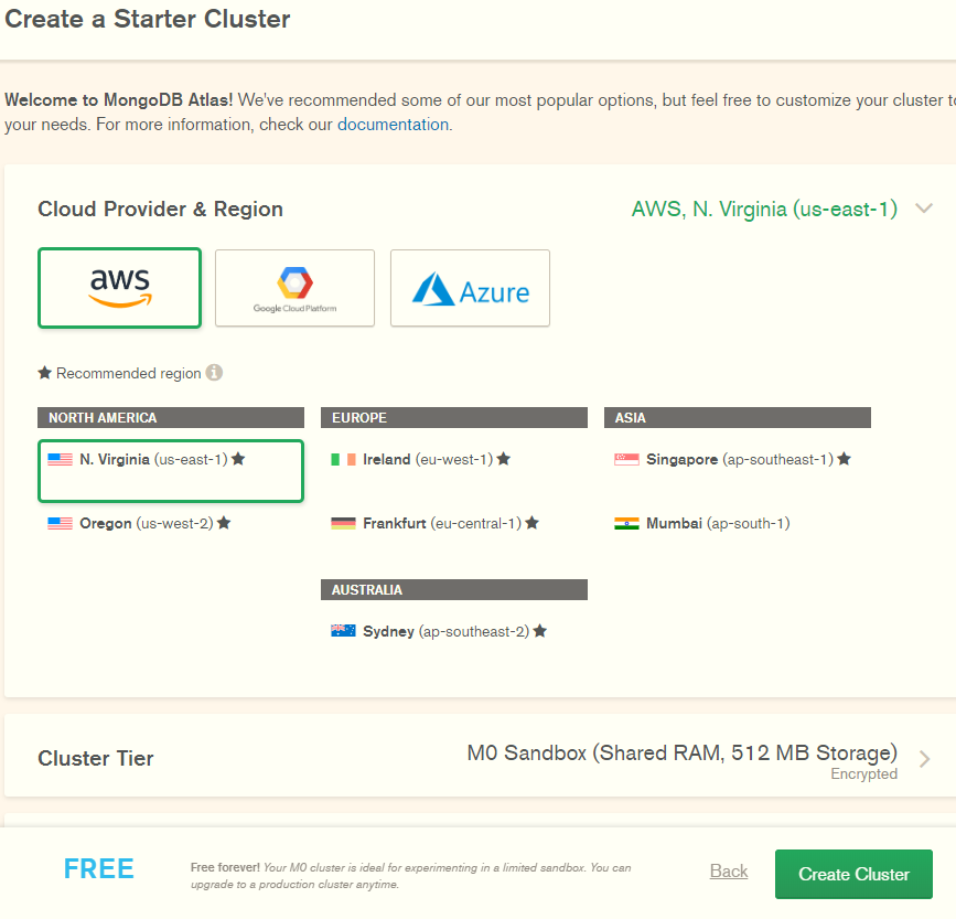 Setting Up MongoDB Atlas Cloud 3