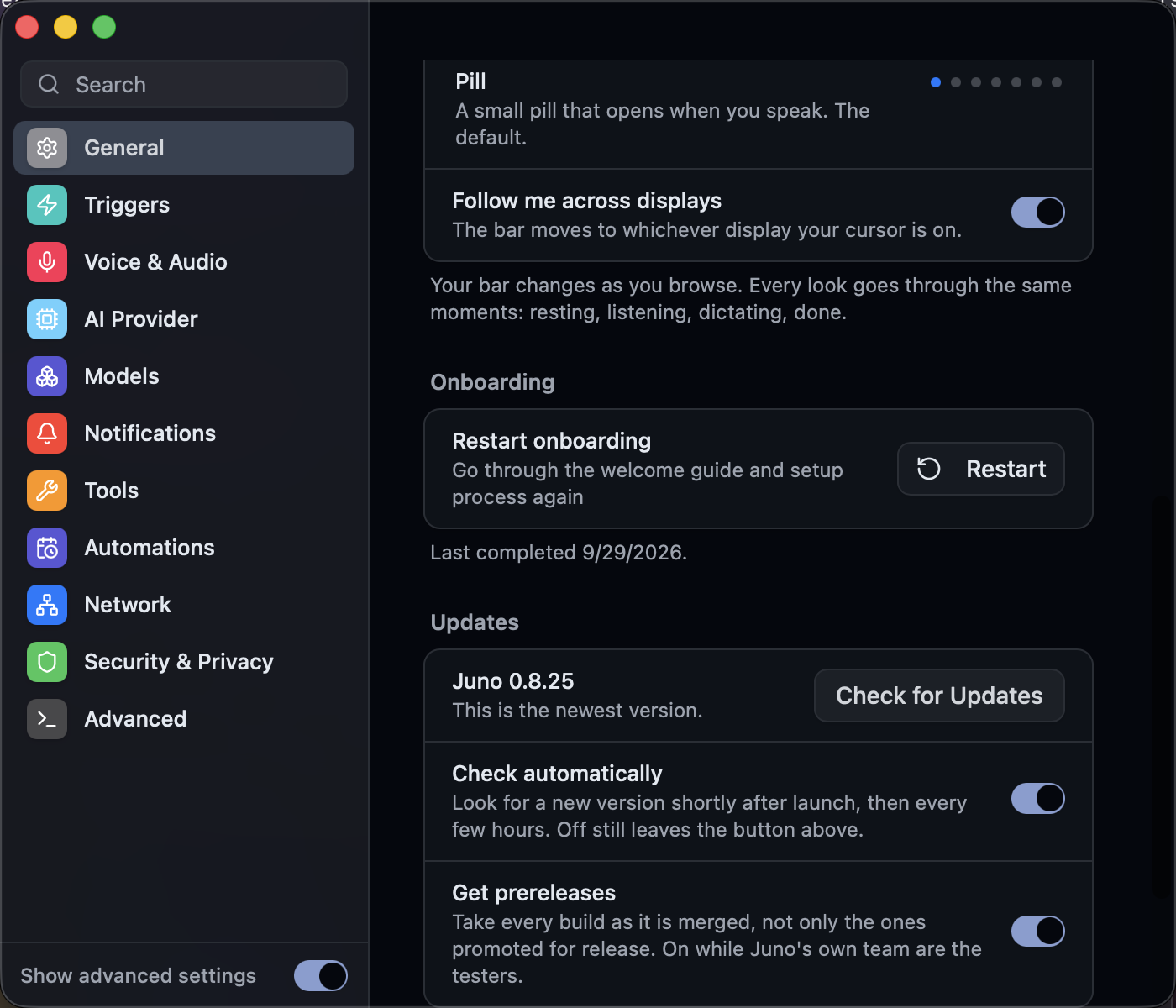Feature media for PR #623: settings-updates.png