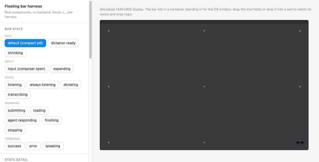 Feature media for PR #629: pill-resize-bottom-well-stays-put.png