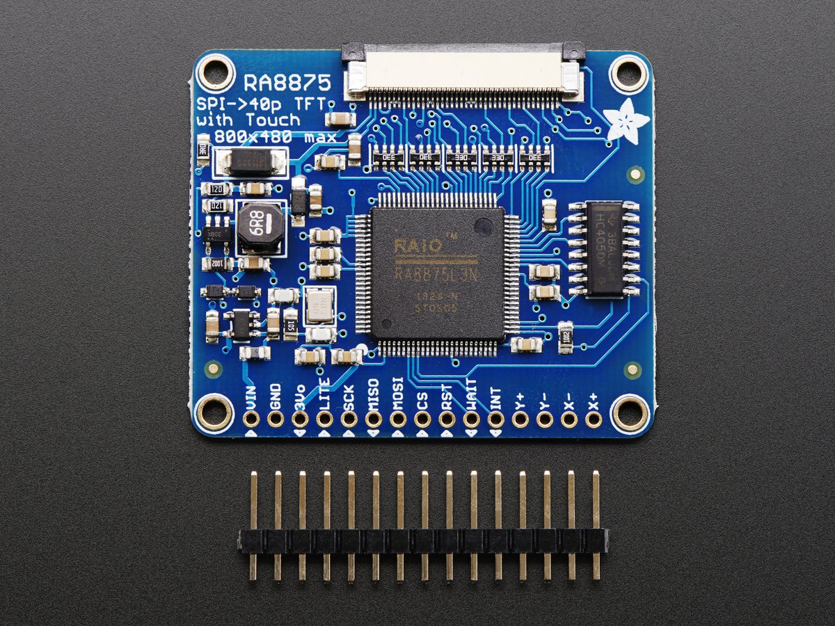 Adafruit RA8875 TFT Breakout, from the project README