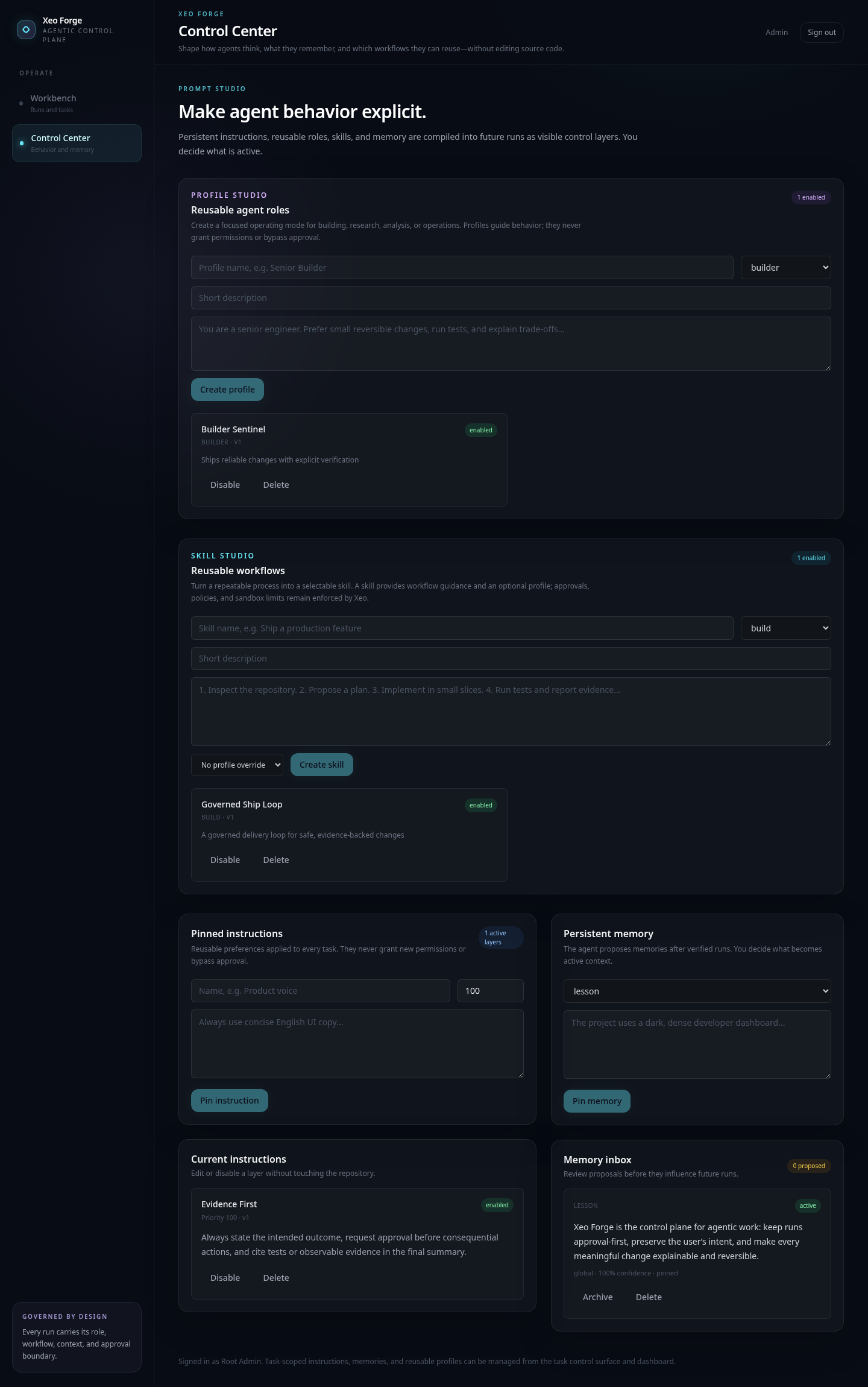 Xeo Forge V3 Prompt Studio