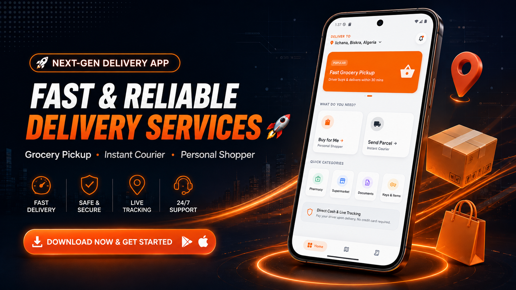 ErrandGo - On-Demand Delivery & Errand Runner