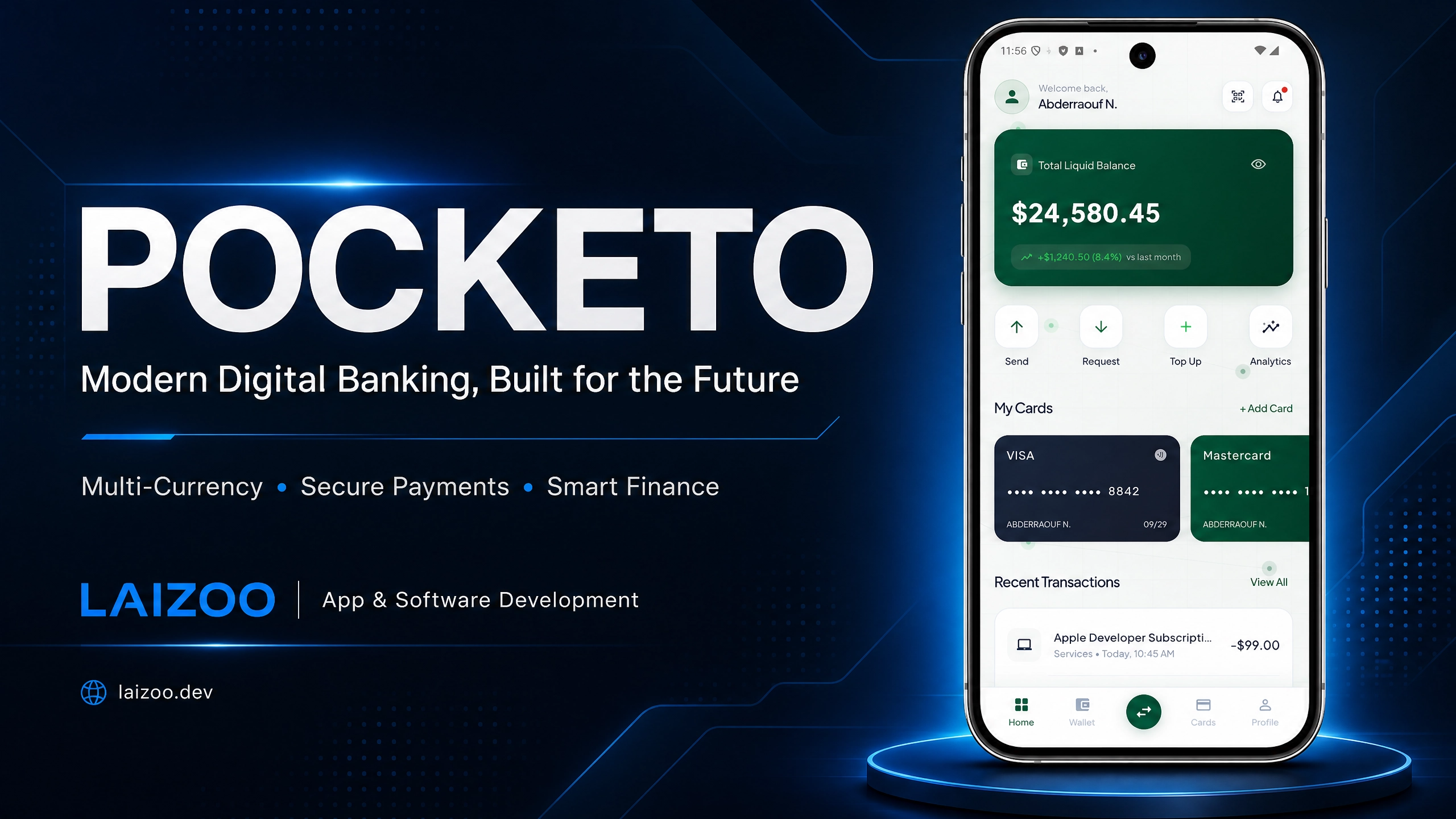 Pocketo — Digital Banking App