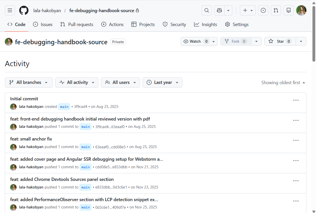 Front-end Debugging Handbook Source Repository