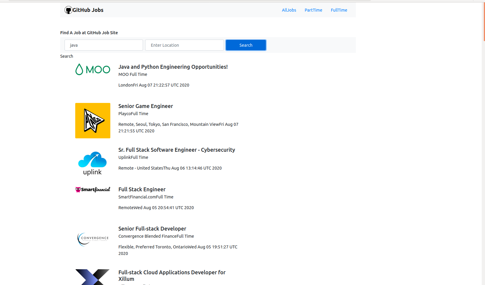 GitHub - lalithakunchala/module-3: GitHub Jobs search engine.