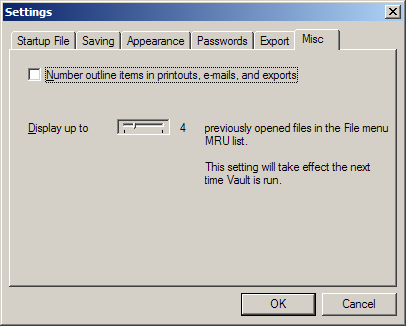 Select Options / Settings, go to the Misc tab and make sure the "Number outline items in printouts, e-mails, and exports" check box is cleared.