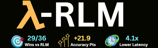 Lambda-RLM: Typed Recursive Reasoning for Long-Context LLMs