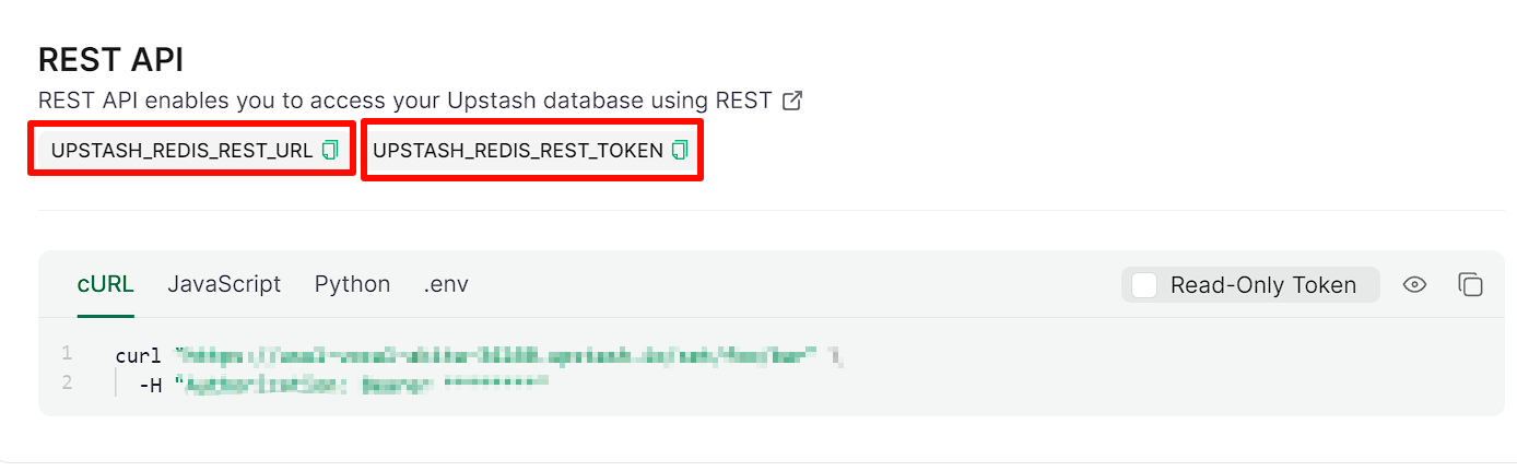Upstash API