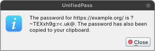 Password Generated