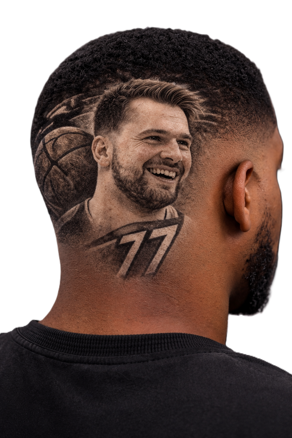 Luka Dončić Fade Portrait