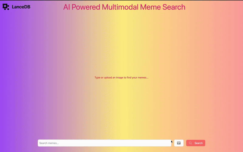 Multimodal meme search
