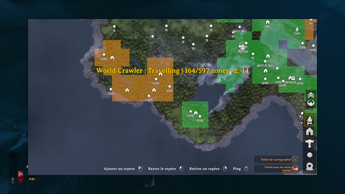 World Crawler map progress