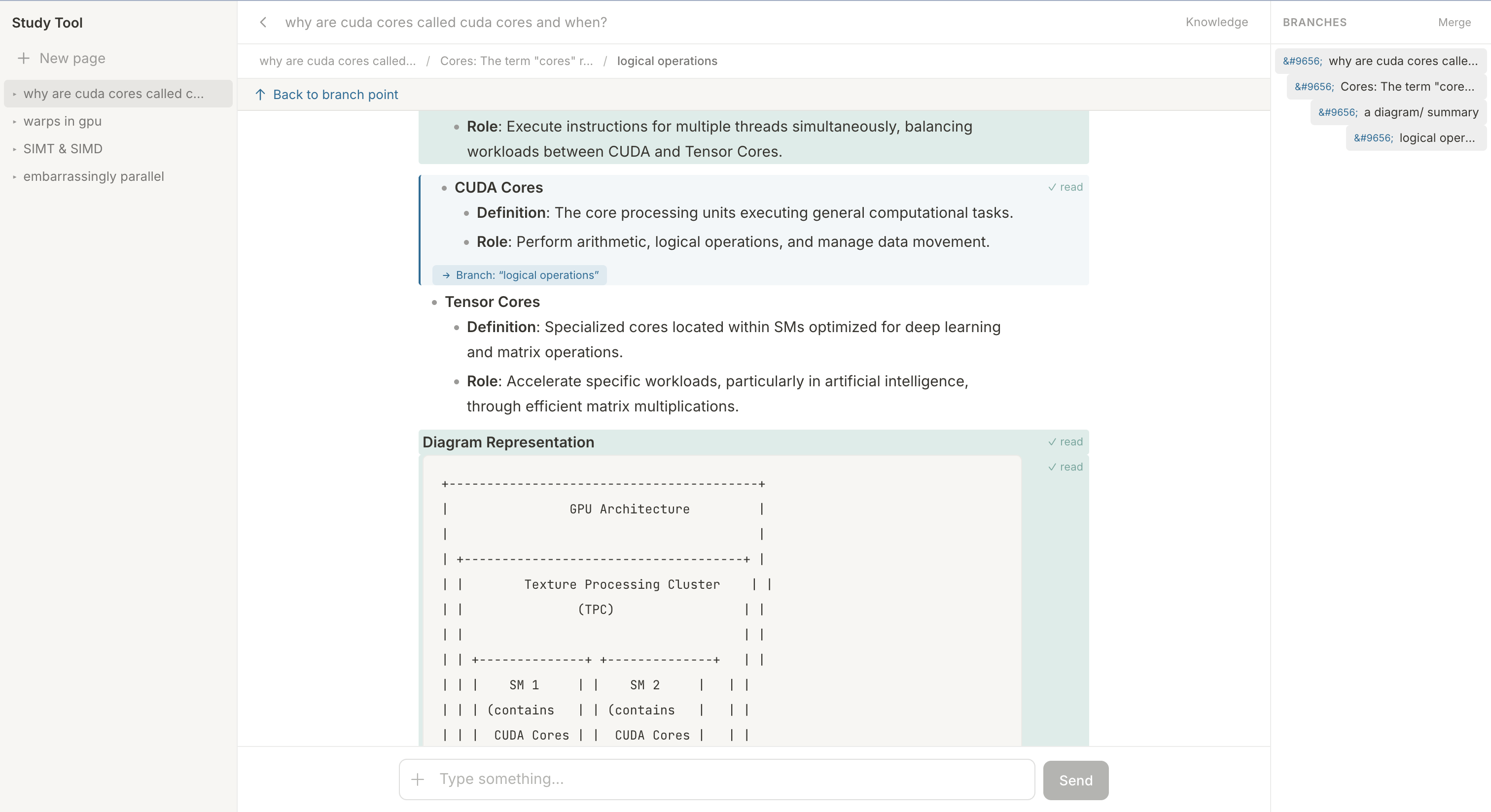 Study Tool screenshot