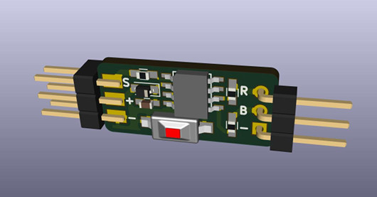 RC Brake Lights 3D view