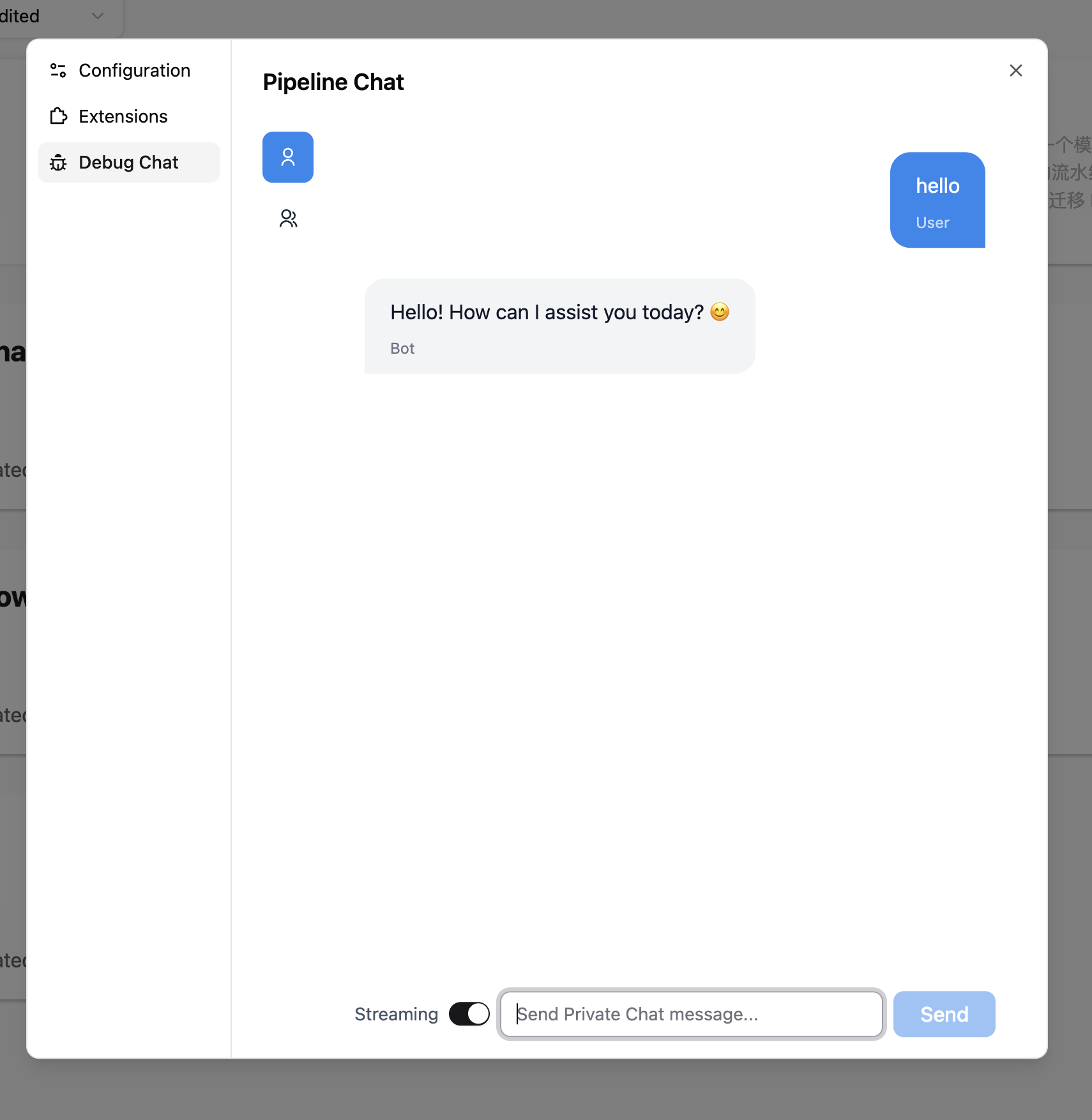 Pipeline Debug Page