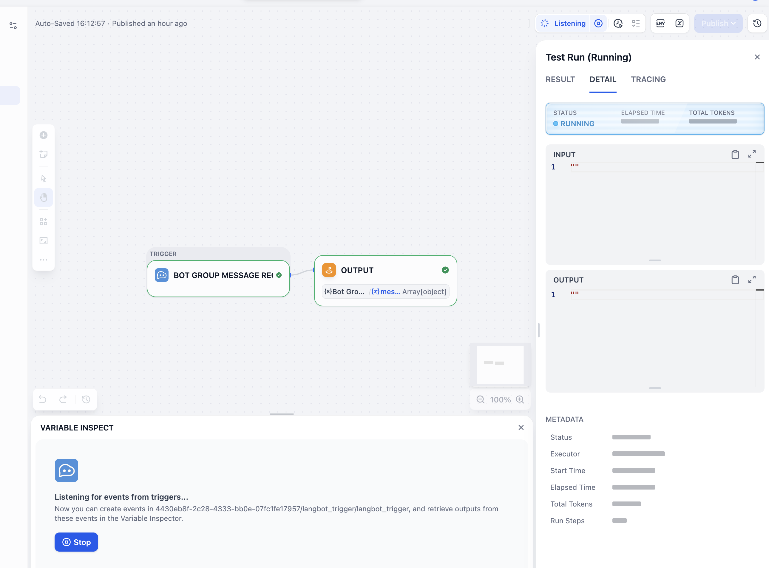 Workflow Page