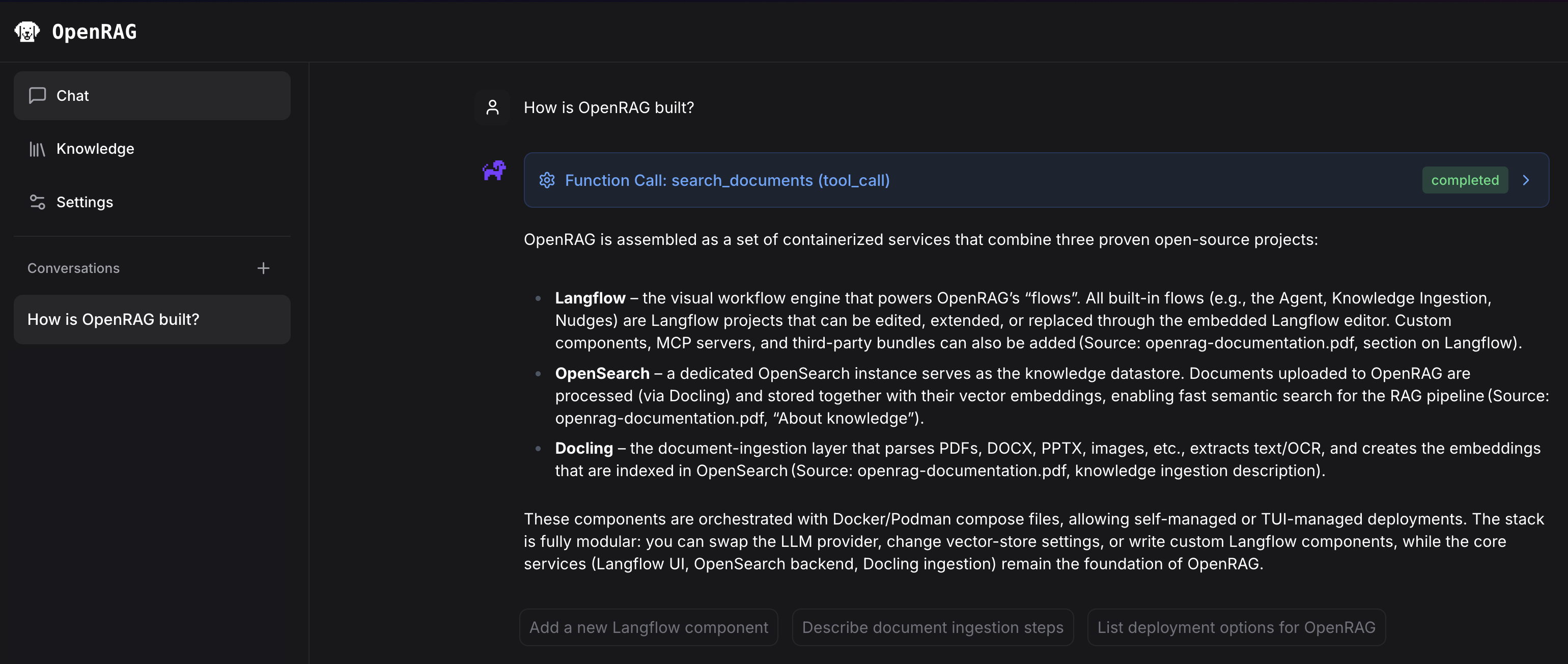 Start Chatting with your knowledge