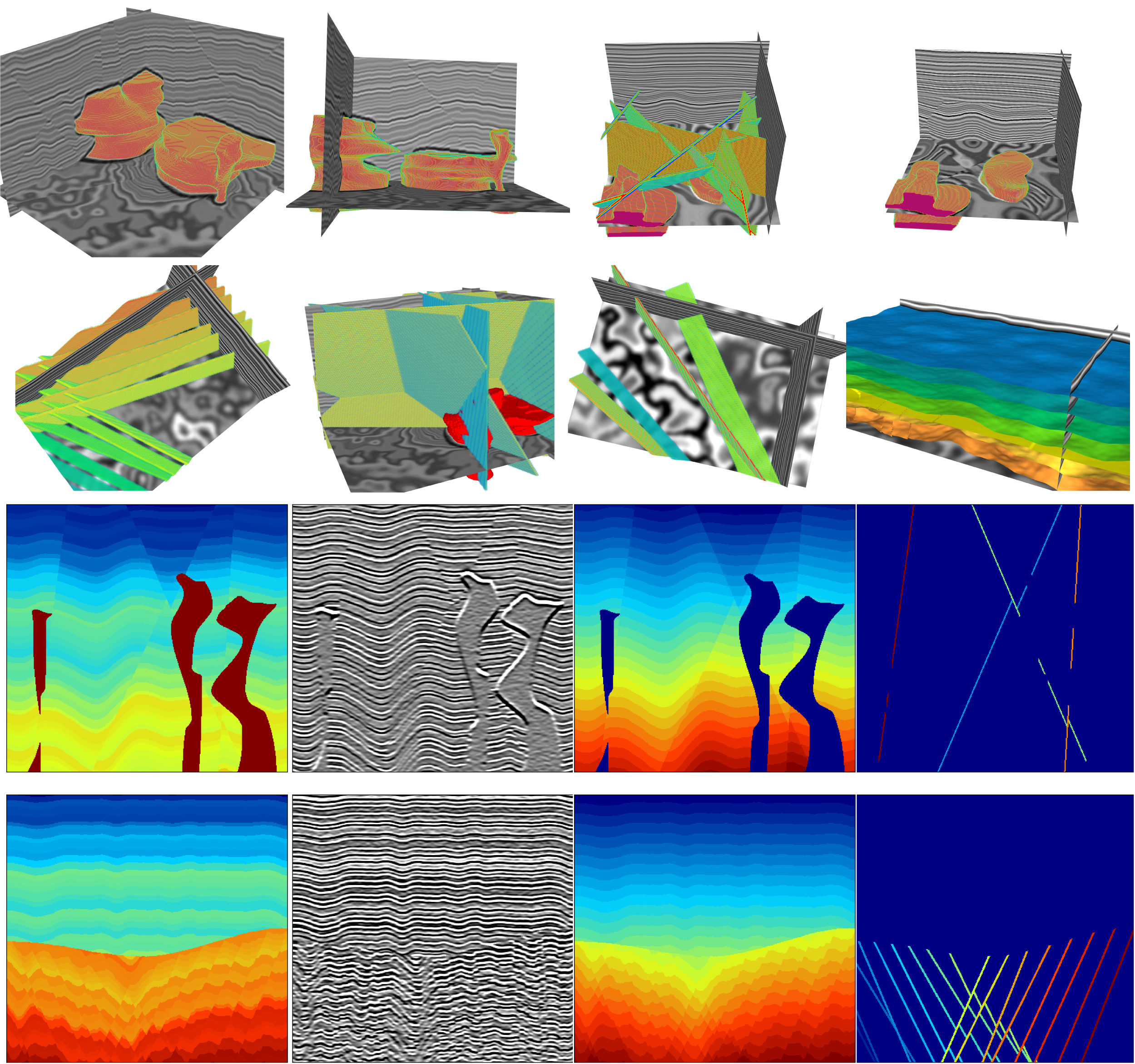 Example random geological models