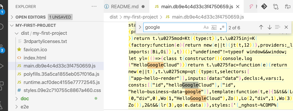 Only GoogleCloud render code this time