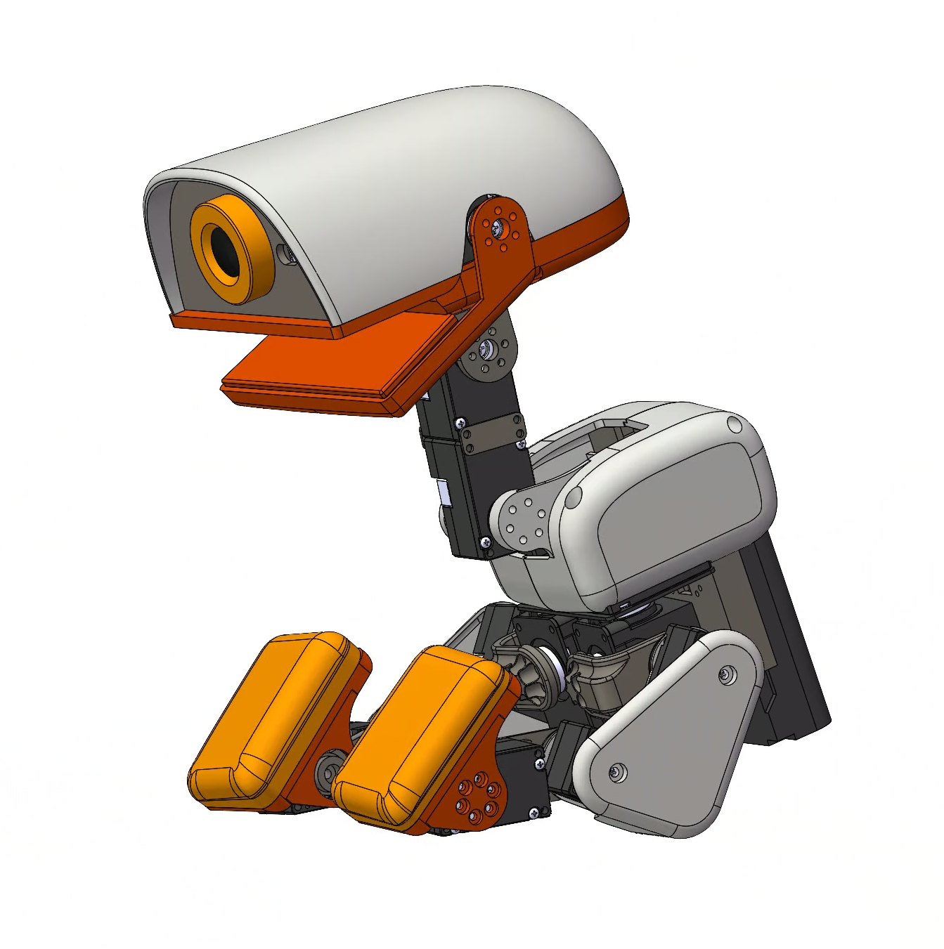 MicroDuck sitting CAD preview