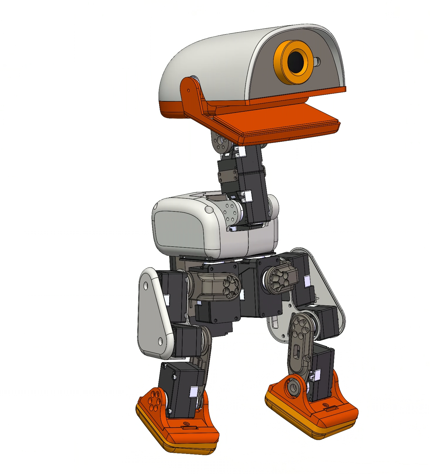 MicroDuck standing CAD preview