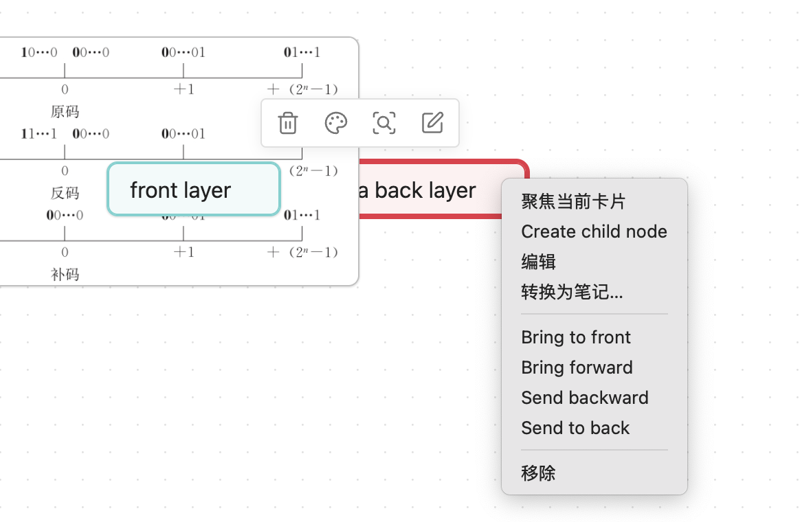 Canvas Layer Order context menu demo