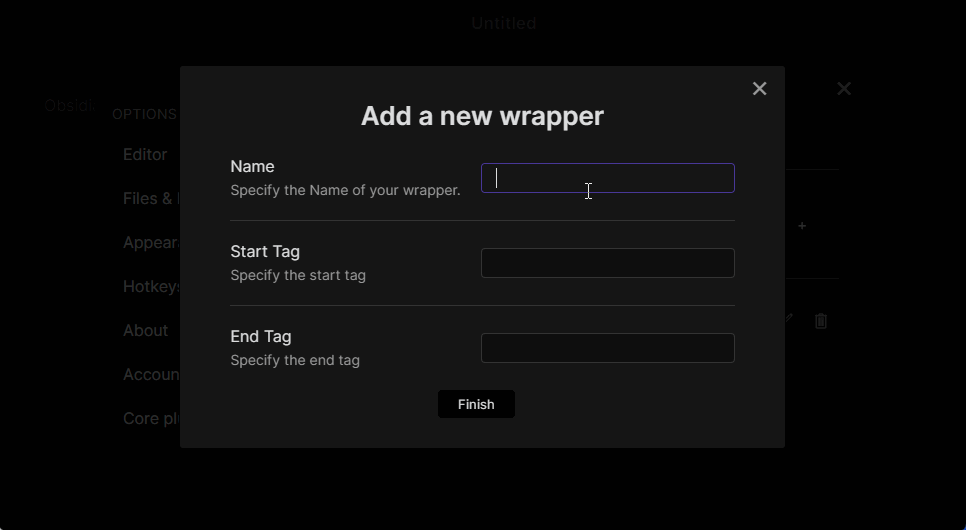 Create a wrapper